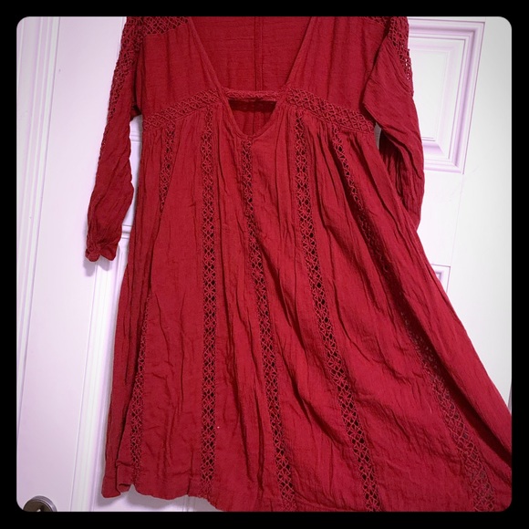 Red American Eagle boho dress - Picture 2 of 3